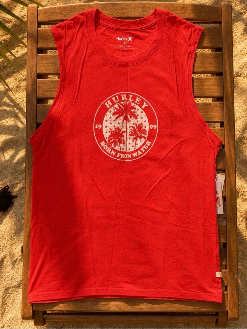 Hurley Palm Graphic Muscle Tank Top
